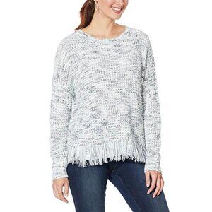 New! Skinnygirl PJ Marled Knit Sweater- Indigo Mood